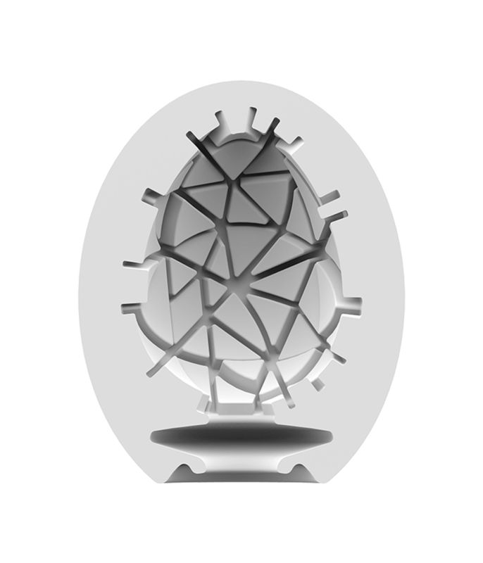 Самозмащувальний мастурбатор у вигляді яйця Satisfyer Crunchy Masturbator Egg рельєфний вид 3