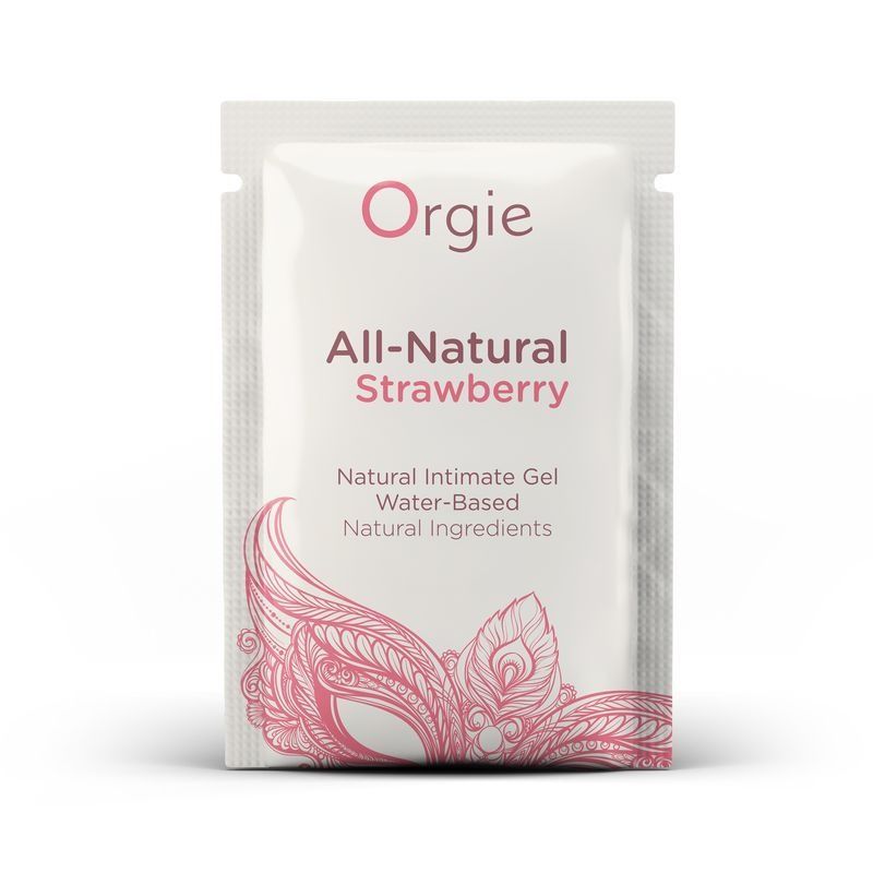 САШЕТ/Лубрикант на водній основі зі смаком полуниці Orgie All Natural Strawberry, 2 мл вид 2