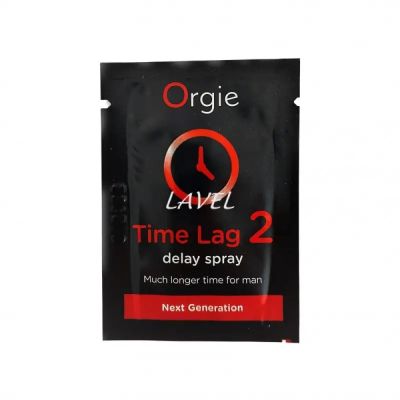 САШЕТ/Пролонгатор для мужчин Orgie TIME LAG 2 дольше удовольствия, больше стимуляции, 1 мл