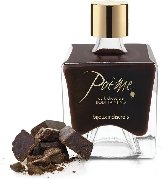 Съедобная краска для тела Bijoux Indiscret Poeme со вкусом тёмного шоколада, 50 мл вид 3