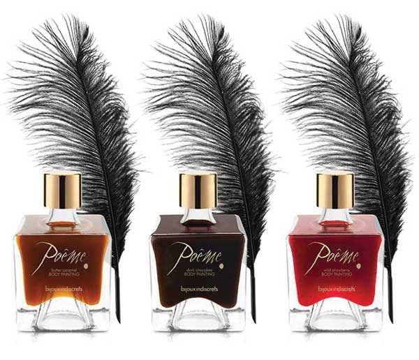 Съедобная краска для тела Bijoux Indiscret Poeme со вкусом тёмного шоколада, 50 мл вид 6