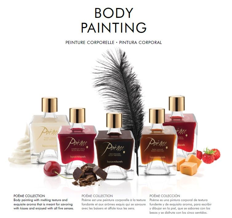 Съедобная краска для тела Bijoux Indiscrets Poeme - Wild Strawberry, 50 гр вид 7