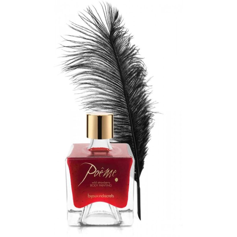 Съедобная краска для тела Bijoux Indiscrets Poeme - Wild Strawberry, 50 гр вид 3