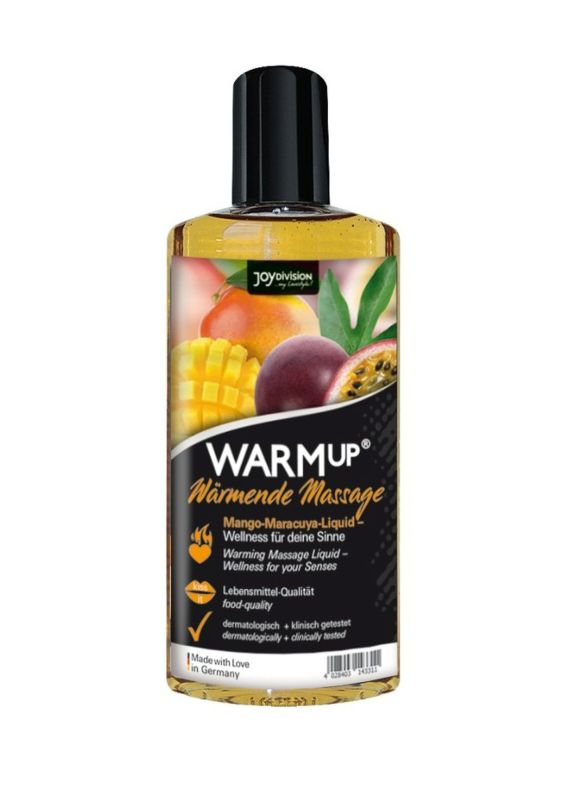 Їстівна масажна олія з ефектом, що розігріває WARMup Mango Maracuya 150 мл вид 3