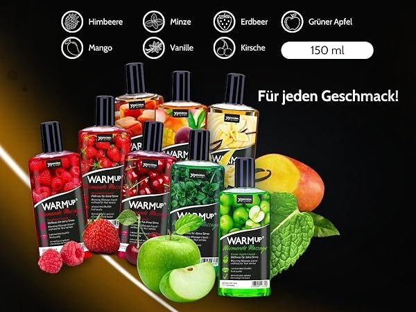 Їстівна масажна олія з ефектом, що розігріває WARMup Mango Maracuya 150 мл вид 12