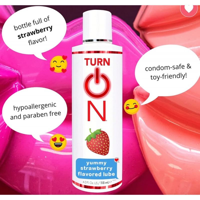 Съедобный лубрикант Wet Turn On Yummy Strawberry Flavored Lube 118 мл вид 5