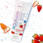 Съедобный лубрикант AQUAglide Strawberry на водной основе со вкусом клубники, 100 мл вид 3