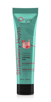 Їстівний лубрикант ПОЛУНИЧНИЙ МОХІТО Orgie Cocktail Flavored на водній основі, 100 мл