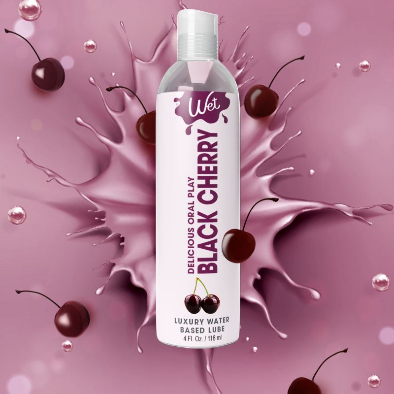 Лубрикант їстівний зі смаком черешні Wet Black Cherry, 118 мл вид 3