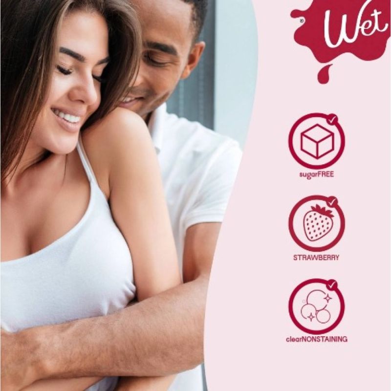 Їстівний лубрикант зі смаком полуниці Wet Strawberry, 118 мл вид 8