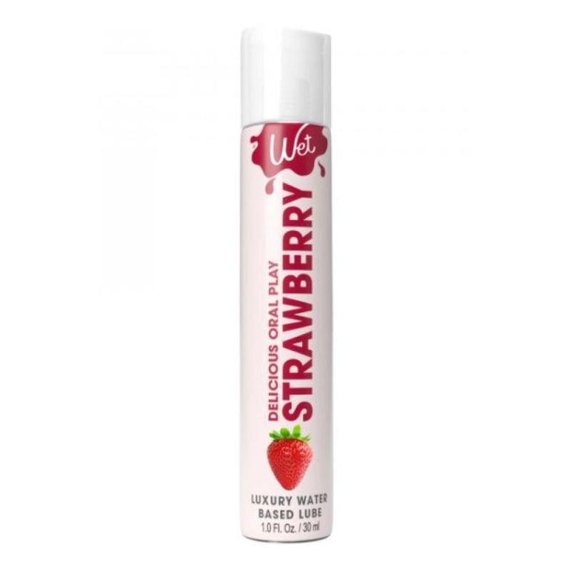 Їстівний лубрикант зі смаком полуниці Wet Strawberry, 30 мл вид 2