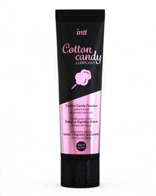 Съедобный лубрикант со вкусом сладкой ваты Intt Cotton Candy на водной основе, 100 мл