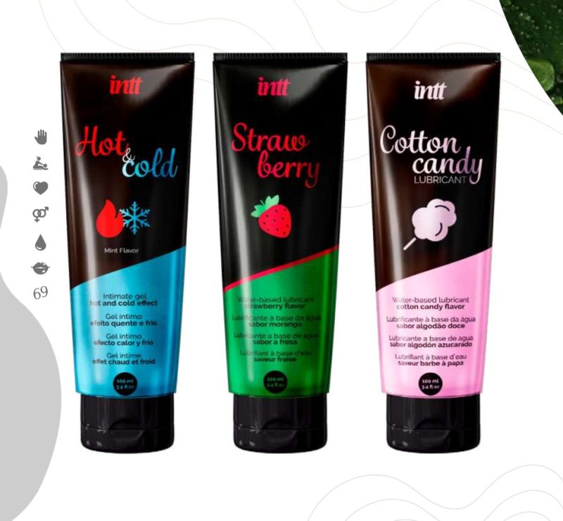 Їстівний лубрикант зі смаком солодкої вати Intt Cotton Candy на водній основі, 100 мл вид 4