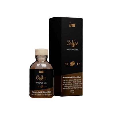 Їстівний масажний гель для інтимних зон Intt Coffee з ефектом зігрівання, 30 мл