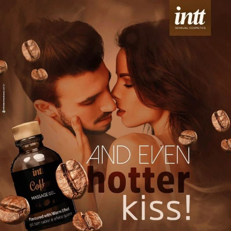 Съедобный массажный гель для интимных зон Intt Coffee с эффектом согревания, 30 мл вид 8