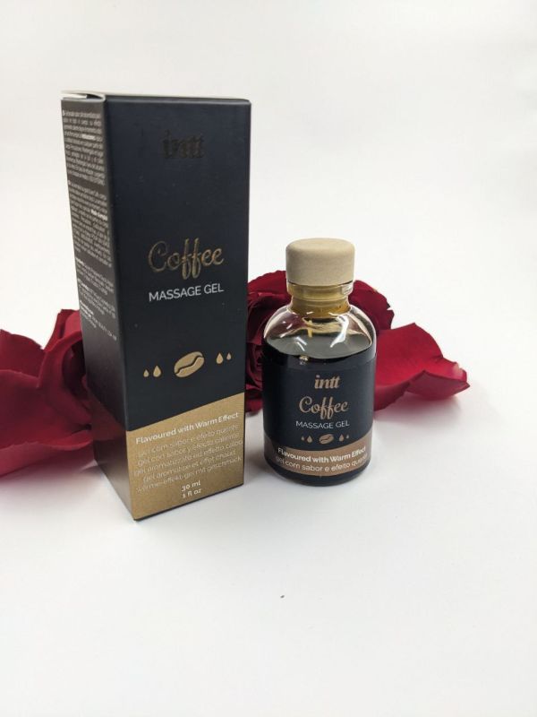 Їстівний масажний гель для інтимних зон Intt Coffee з ефектом зігрівання, 30 мл вид 9