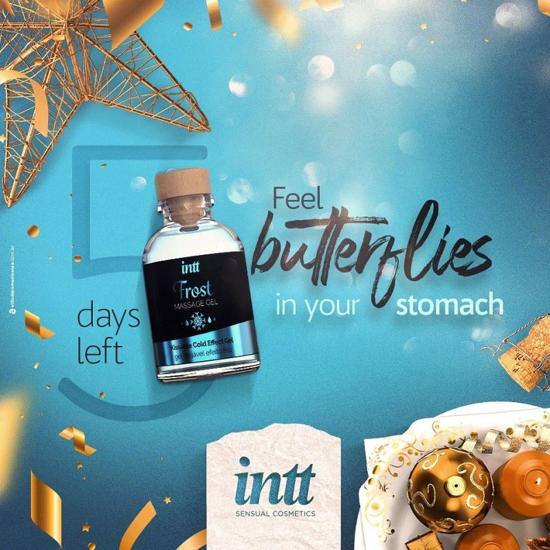 Съедобный массажный гель для интимных зон Intt Cold Effect Frost с эффектом охлаждения, 30 мл вид 5