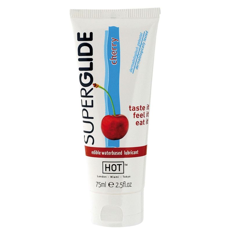 Їстівний лубрикант на водній основі HOT Superglide стигла Вишня, 75 мл вид 2