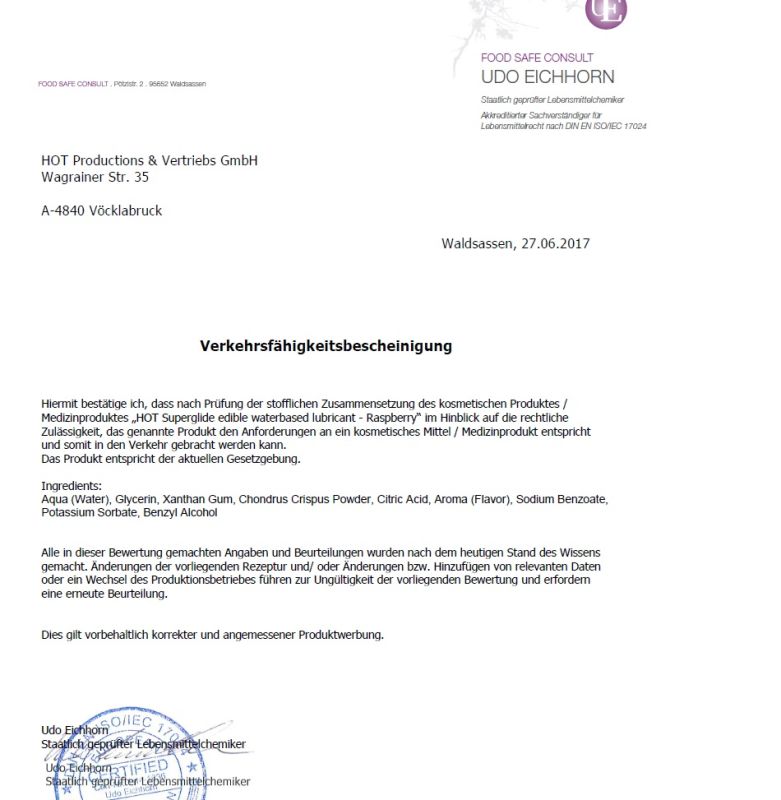 Съедобный лубрикант на водной основе Superglide Raspberry, 75 мл вид 3