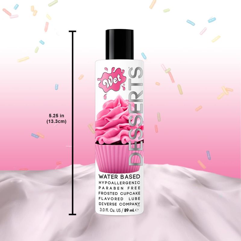 Съедобный лубрикант WET Desserts Frosted Cupcake (со вкусом кекса) 89 мл вид 3