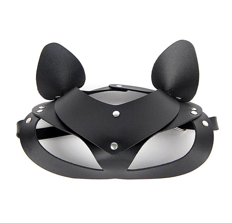 Сексуальная элегантная черная маска Кошки Star Night, кожаная (без коробки) вид 3