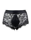Сексуальні чорні мереживні труси Star Night для чоловіків, S вид 5