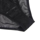 Сексуальні прозорі мереживні трусики Star Night з поясом для панчіх, чорний вид 8