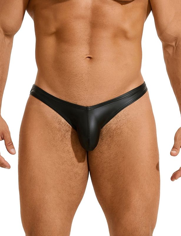 Сексуальные виниловые мужские трусы Star Night цвет черный, L вид 5