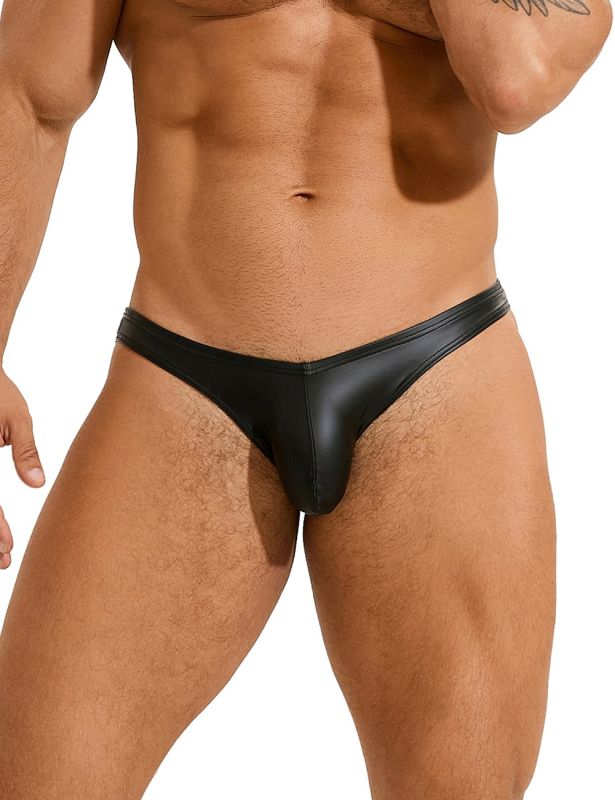 Сексуальные виниловые мужские трусы Star Night цвет черный, L вид 4