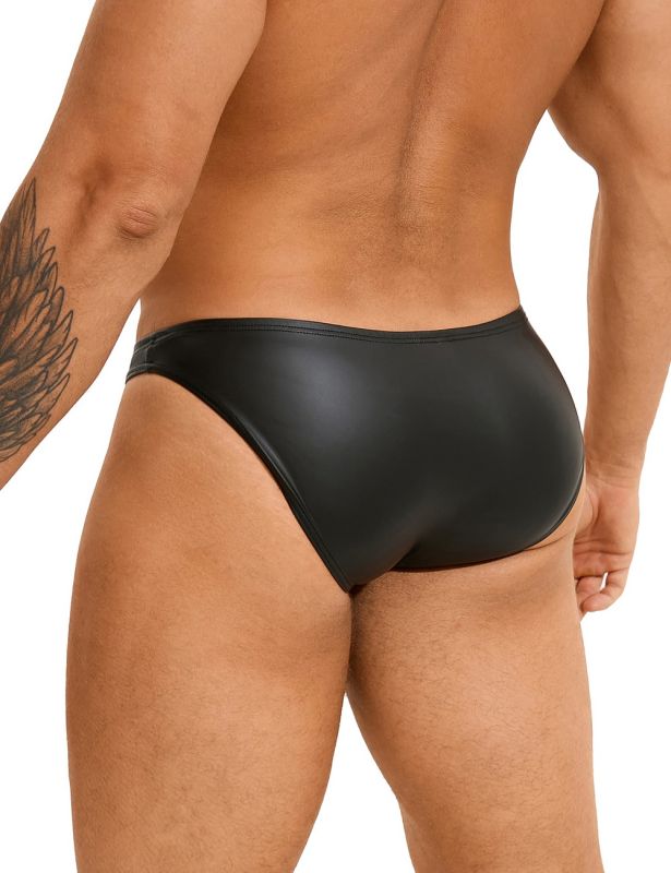 Сексуальные виниловые мужские трусы Star Night цвет черный, L вид 6