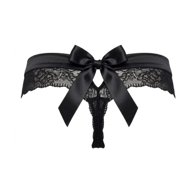 Сексуальні стрінги з бантиком сзаду CROTCHLESS, M/ L