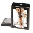 Черное боди Star Night с искусственным лебединым пухом, XL вид 7