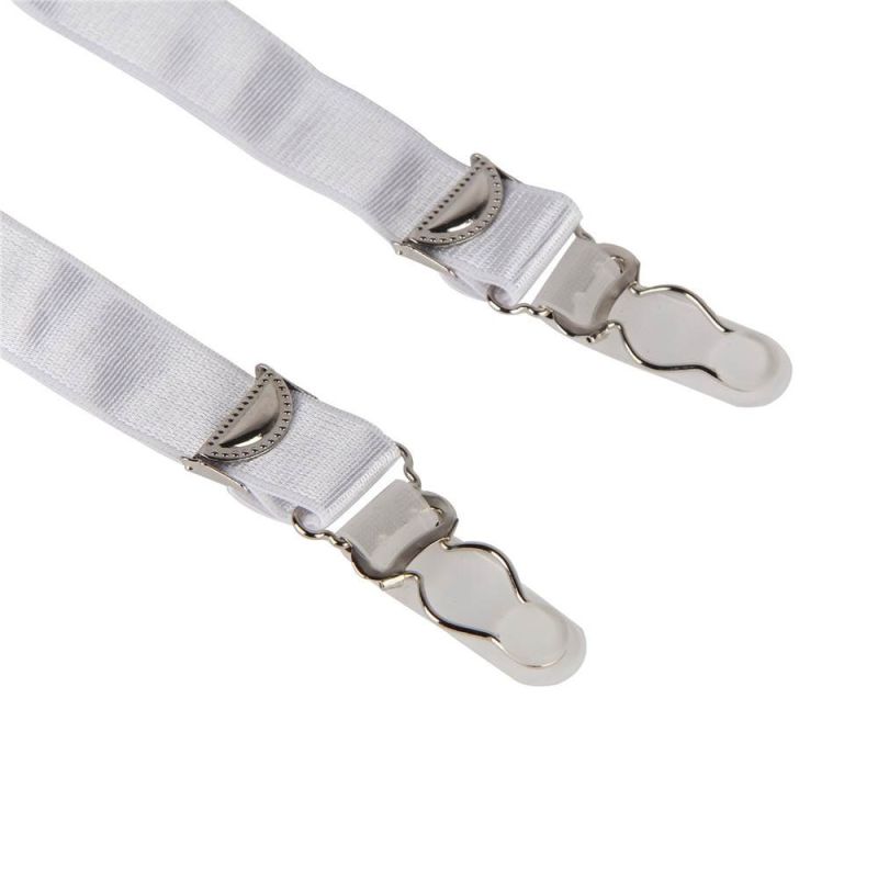 Сексуальні трусики стрінги Star Night з поясом для панчохи, білий вид 5