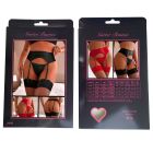 Сексуальные стрейч-трусики Star Night с поясом и подвязками, с застежкой на 2 крючка сзади, красный вид 10