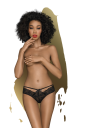 Сексуальные трусики Penthouse Adore me black (M/L)