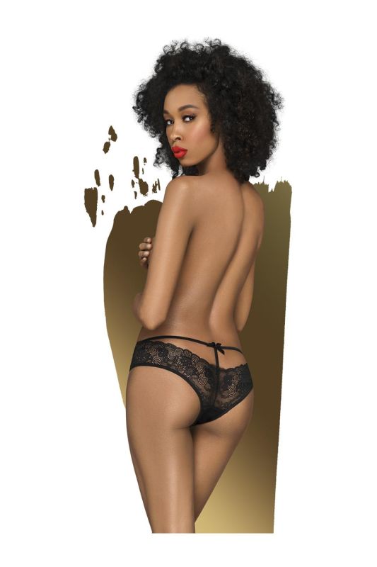 Сексуальні трусики Penthouse Adore me black(S/M) вид 3