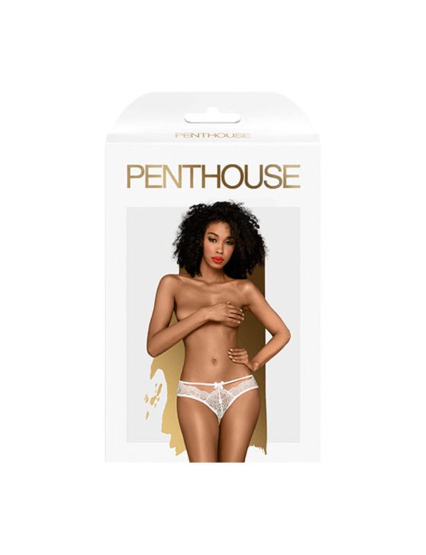 Сексуальные трусики Penthouse Adore me white (S/M) вид 4