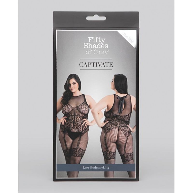 Сексуальний комбінезон Fifty Shades of Grey Captivate Plus Size Black вид 4