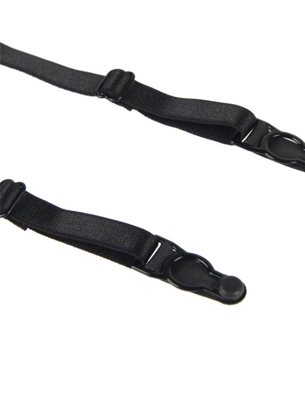 Сексуальный комплект белья Star Night с поясом для чулков, черный вид 8