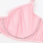 Сексуальний рожевий комплект Star Night з декоративними стразами та ланцюжками, M вид 7