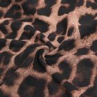 Сексуальный шифоновый длинный халат с поясом и декоративными перьями Star Night леопардовый принт, M вид 12