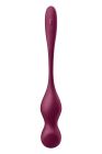 Кульки Кегеля з вібрацією Satisfyer Love Birds Vary та змінними вантажами, бордові вид 4