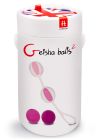 Кулі вагінальні Gvibe Geisha Balls 2 для тренування інтимних м'язів, рожеві вид 4