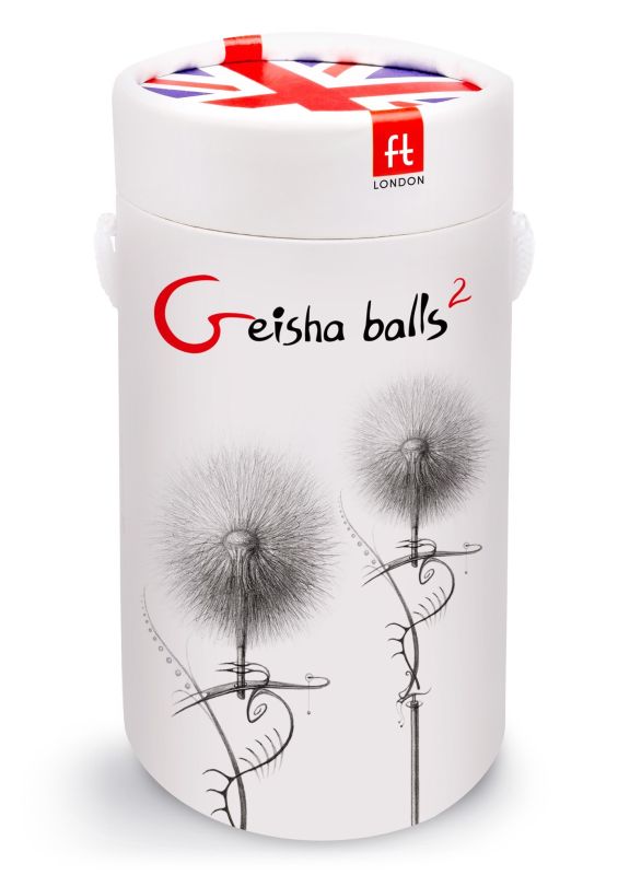 Кулі вагінальні Gvibe Geisha Balls 2 для тренування інтимних м'язів, рожеві вид 5