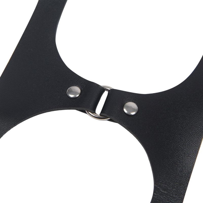 Портупея с гартерами Star Night с регулировкой по талии, черный вид 6