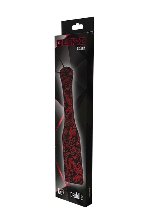 Паддл чорний Dream Тoys BLAZE DELUXE з червоним візерунком у вигляді вишивки вид 3
