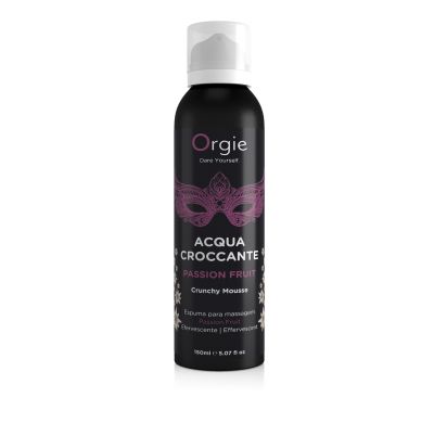Шипучая пенка увлажняющая для массажа Orgie Acqua Crocante с ароматом маракуйи, 150 мл