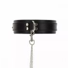 Широкий ошейник с наручниками и цепью Taboom Luxury Bondage Essentials, черный вид 8