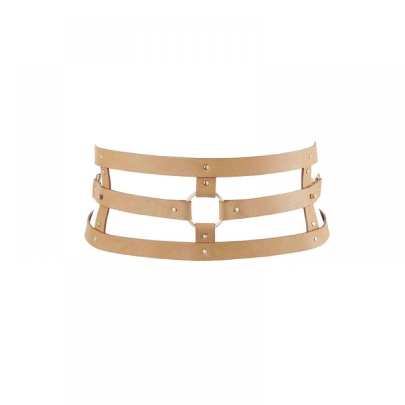 Широкий пояс із наручниками MAZE Bijoux Indiscrets бежевий вид 4