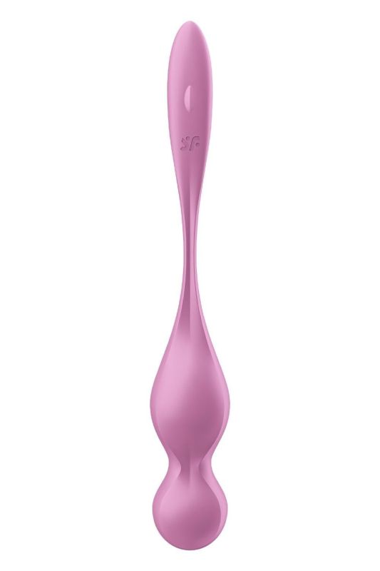 Смарт-кульки Кегеля Satisfyer Love Birds 1 з вібрацією, рожеві вид 3